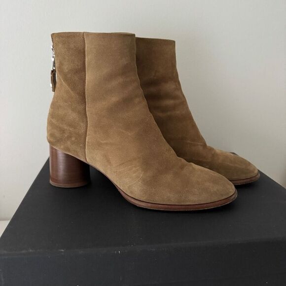 Rag & Bone Fleur Olive Suede Ankle Boots 9 - Picture 2 of 10